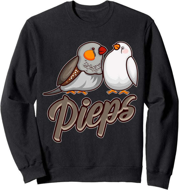 Zebrafinken TShirt PIEPS Geschenk Sweatshirt