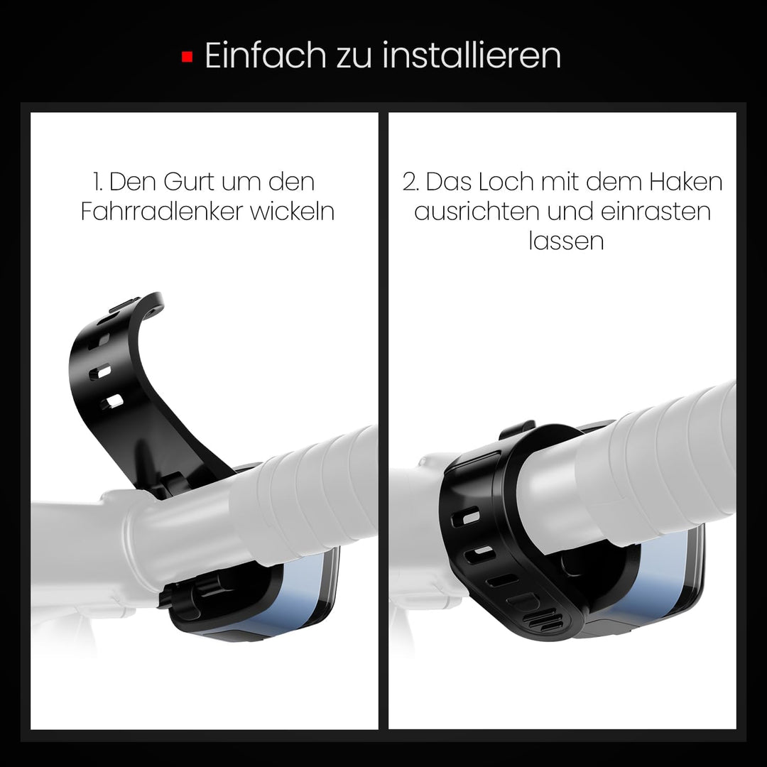 OnMeto Fahrradlicht vorne, IPX5 Wasserdicht Frontfahrrad Lampe Fahrrad licht，USB Type-C Wiederauflad