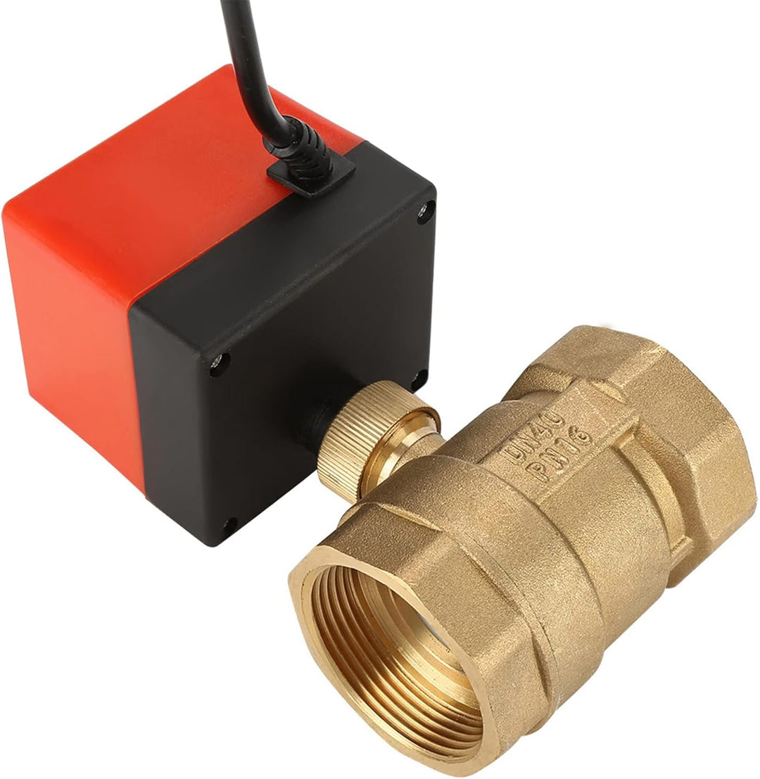G1-1/2 "DC 24 V DN40 Motorisierte Kugelhahn 2 Way 3 Draht Messing Motorisierte Kugelhahn Elektrische