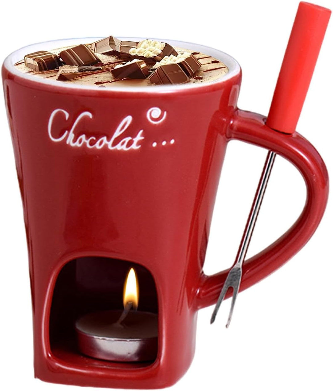 Generisch Schokoladen-Fondue-Becher | Schokoladenfondue-Set Kaffeetasse | Käse-Hot-Pot-Keramik-Schme