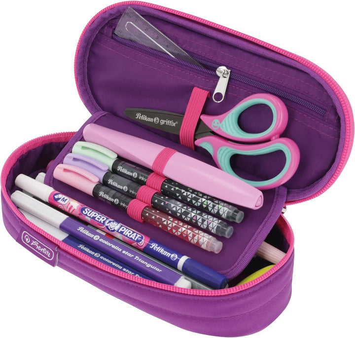 Herlitz Faulenzer Etui Dip Dye Pink/Purple