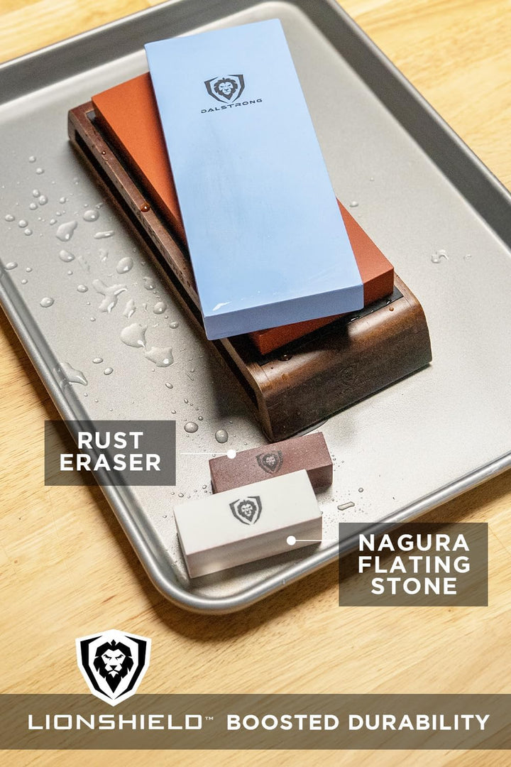 DALSTRONG - Premium Whetstones - Extra Large Grit Stones - #1000 #6000 Kit Top-Grade Corundum - Thic