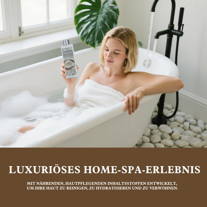 SPA LUXETIQUE Damen Bade Geschenkset - 8tlg Kokosnuss Duft Geburtstaggeschenk Wellness Set für Fraue