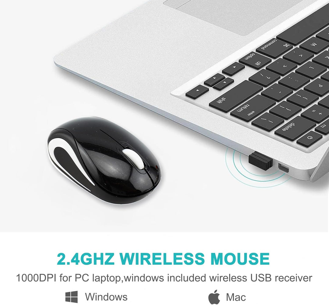 Kabellose Maus Niedliche Mini-Computermaus Kleine Grösse Tasche Tragbare Kompakte Reise USB Optische