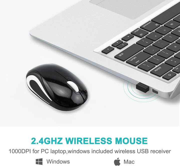 Kabellose Maus Niedliche Mini-Computermaus Kleine Grösse Tasche Tragbare Kompakte Reise USB Optische
