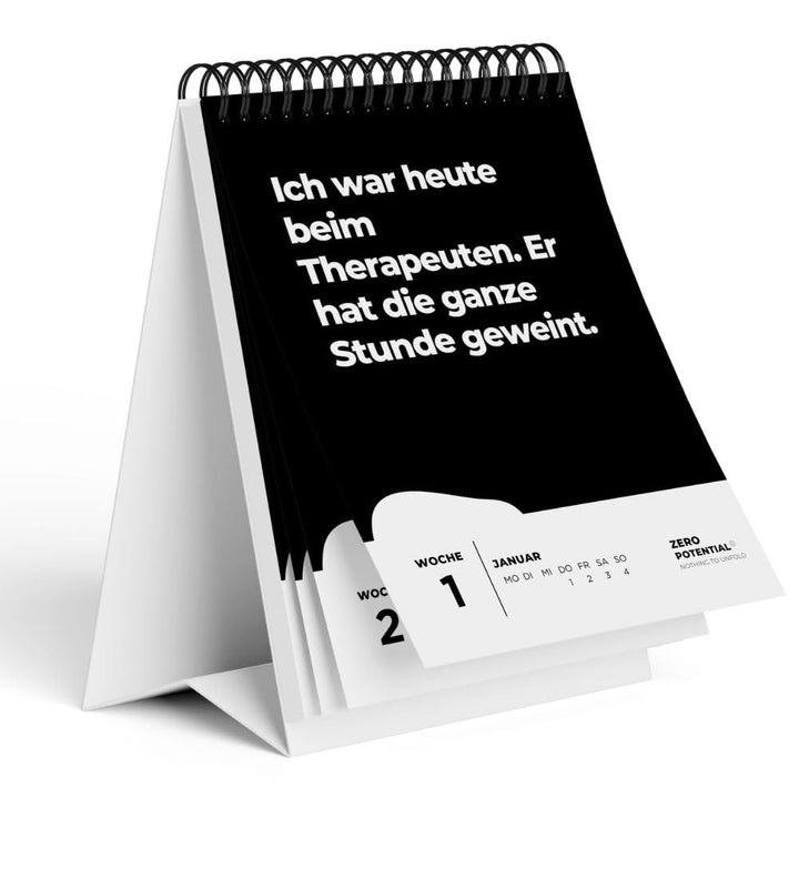 Demotivierender Tischkalender 2026 | 52 Wochen mit 52 unmotivierendenden Sprüchen Träume nicht dein