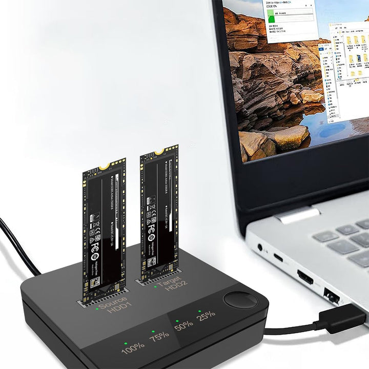 Namvo M.2 SATA-Festplattenduplikator, Hochgeschwindigkeits-M.2-SSD-Klontool, universeller SATA-zu-SA