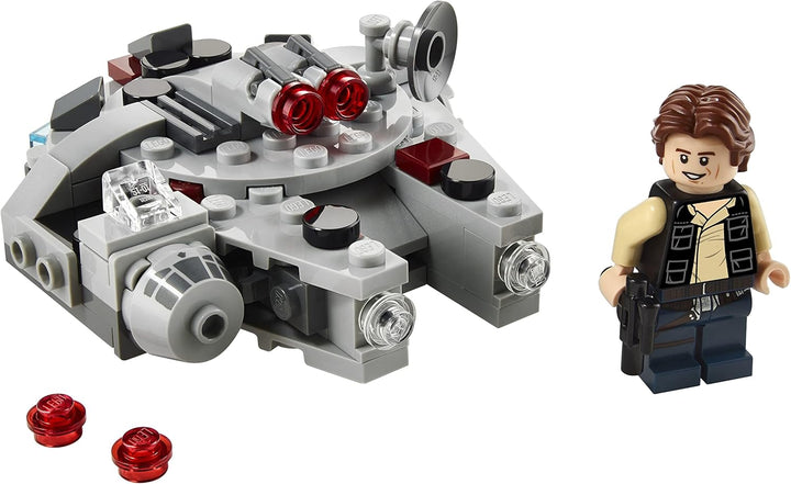 LEGO 75295 Star Wars Millennium Falcon Microfighter Spielzeug mit Han Solo Minifigur für 6-jährige J