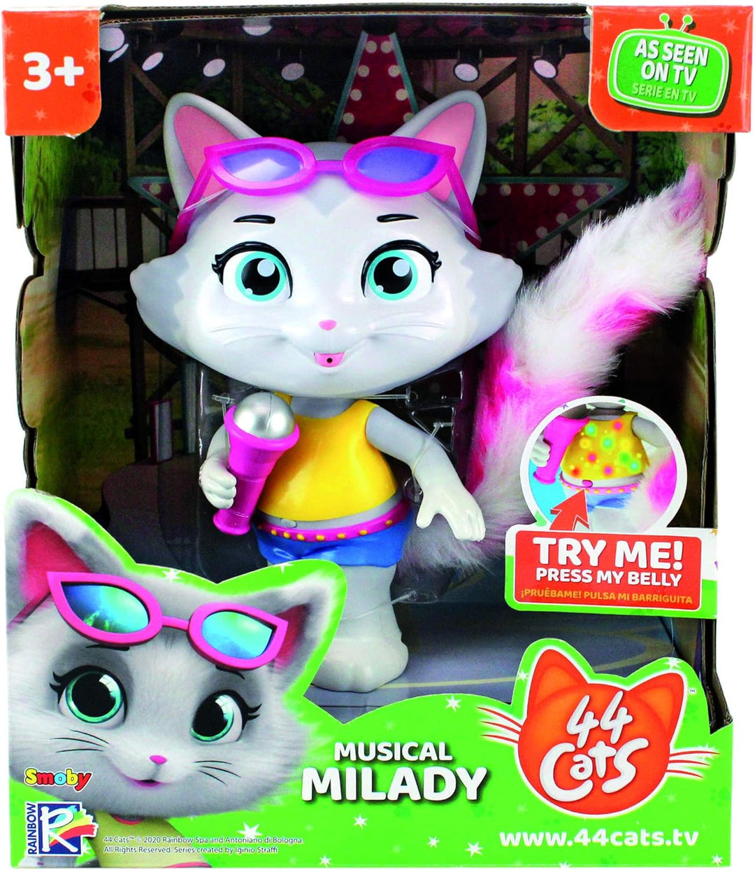 44 Katzen Musical Milady Elektronische Figuren, 20 cm, Songs der TV-Serie und Recording-Funktion, ab