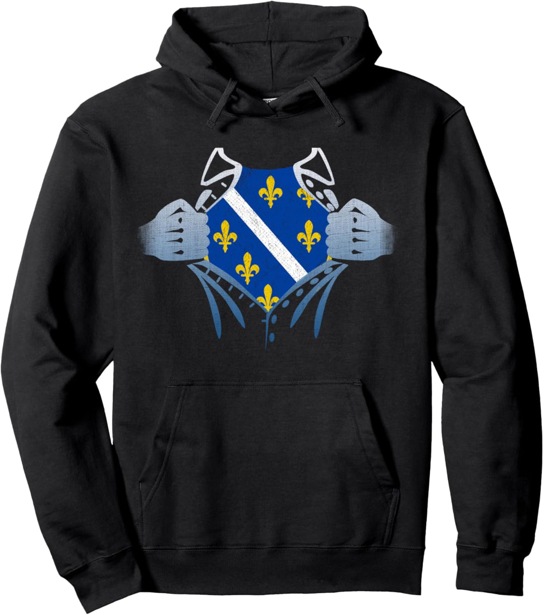 Bosanski super heroj Bosnia Heritage Bosnien Pullover Hoodie