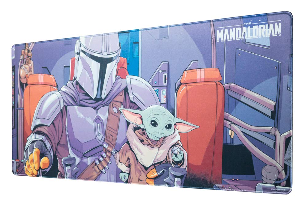 Grupo Erik Gaming Mauspad XXL Star Wars The Mandalorian Gaming Mousepad XXL Baby Yoda Grogu rutschfe