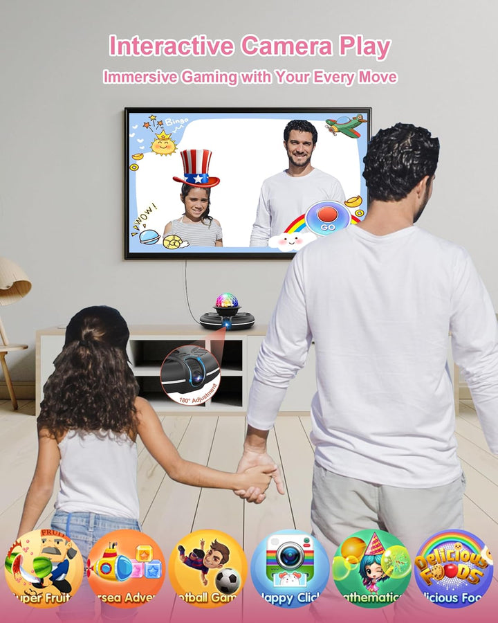 Acelufly Tanzmatte Spielzeug für Mädchen, Wireless Music Electronic Dance Pad für TV mit HD-Kamera,