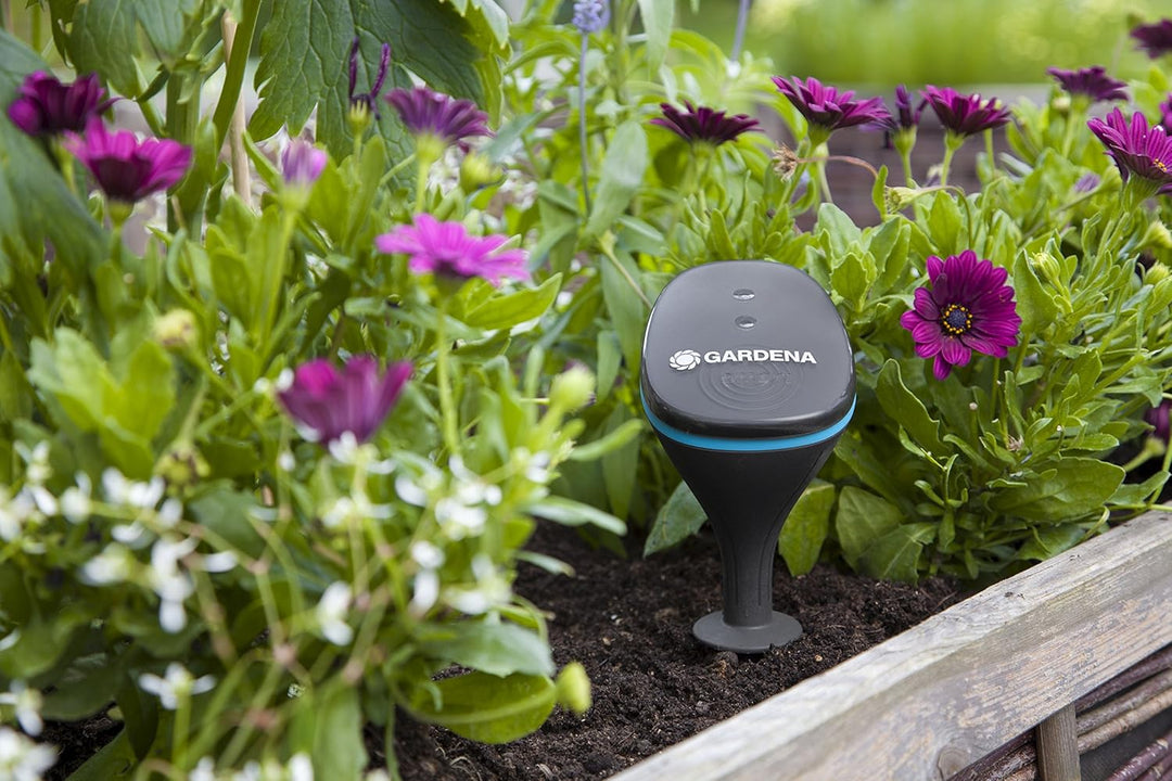 Gardena smart Sensor: misst Bodenfeuchte, Lichtstärke, Aussentemperatur per smart App für iOS und An