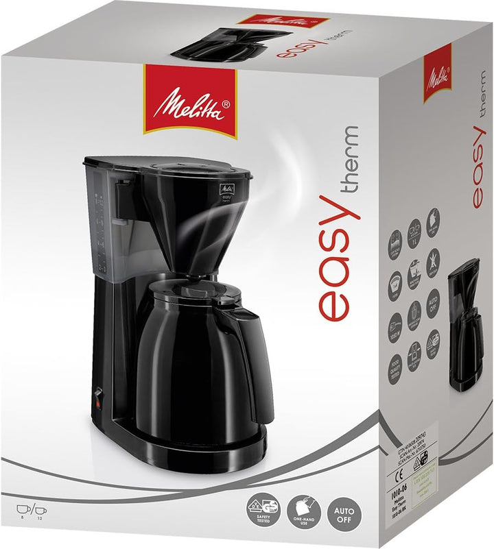 Melitta 1010-05 wh Easy Therm Kaffeefiltermaschine -Thermkanne -Tropfstopp -Schwenkfilter weiss Weis
