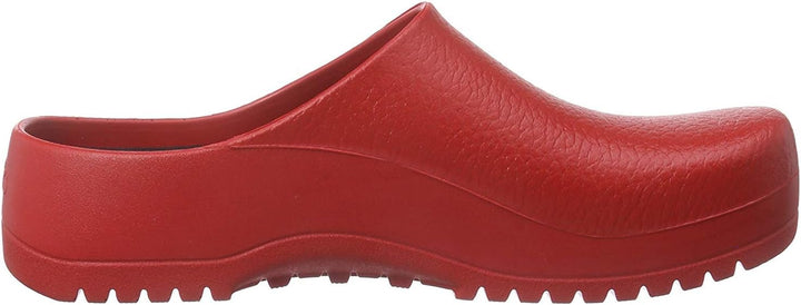 BIRKENSTOCK Super Birki PU-Clog rot nach EN ISO 20347:2012 OB E SRC rot Grösse 48 EU, 48 EU