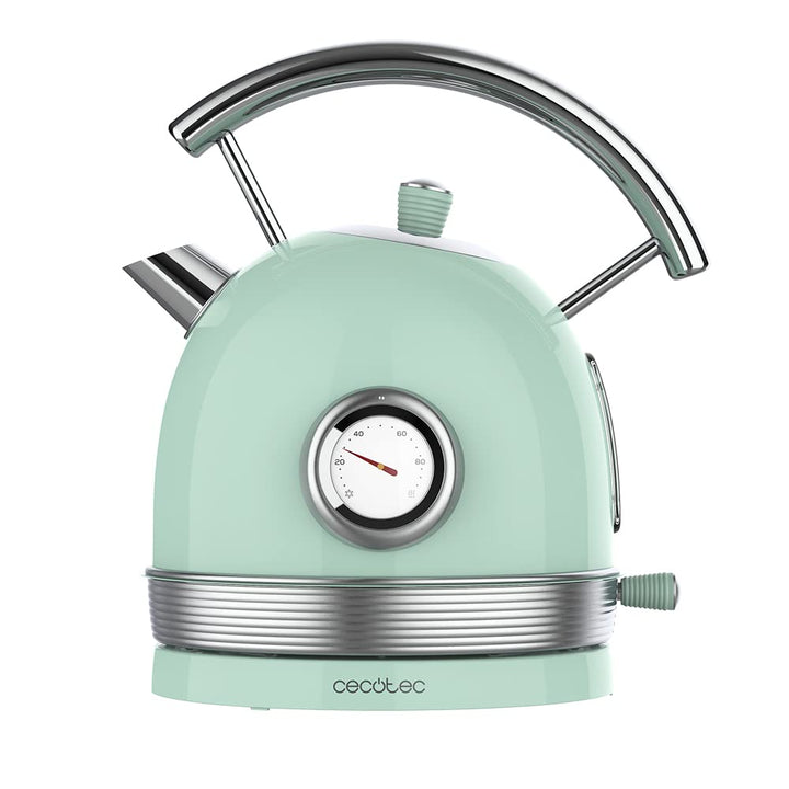 Cecotec Wasserkocher ThermoSense 420 Light Green. Fassungsvermögen 1,8 Liter, 2200 W, Temperaturanze