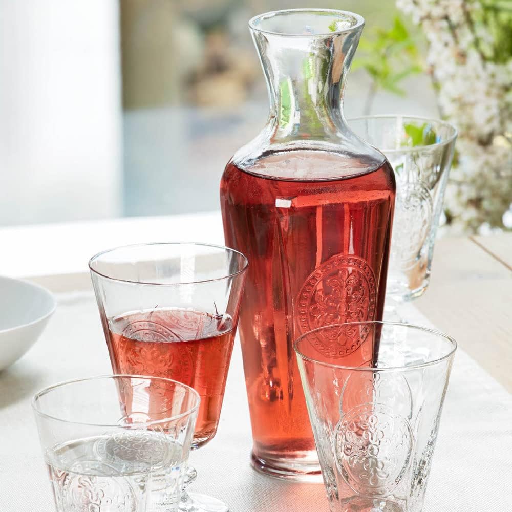 Nordring Donna Wasser Karaffe Vase Krug Dekanter 1 Liter, transparent, Glas, spülmaschinenfest