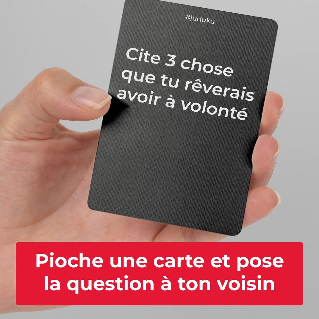 Gesellschaftsspiel – Juduku Explosive Enthüllungen – Kartenspiel hergestellt in Frankreich – neu – G
