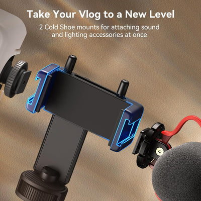 SMALLRIG VK-20 Vlogging Kit für iPhone für Kamera, Universal Video kit Handy Stativ für Samsung für