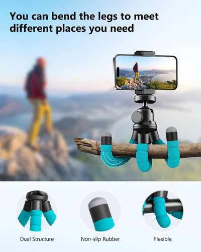 UBeesize Handy Stativ, Mini Stativ für Smartphone und Kamera, Tripod iPhone mit Bluetooth Handy Stat