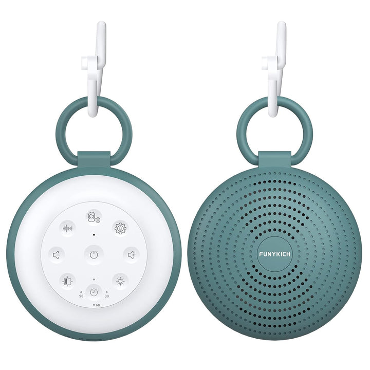 FUNYKICH White Noise Machine Baby, Tragbare Einschlafhilfe Weisses Rauschen für Erwachsene mit Aufna