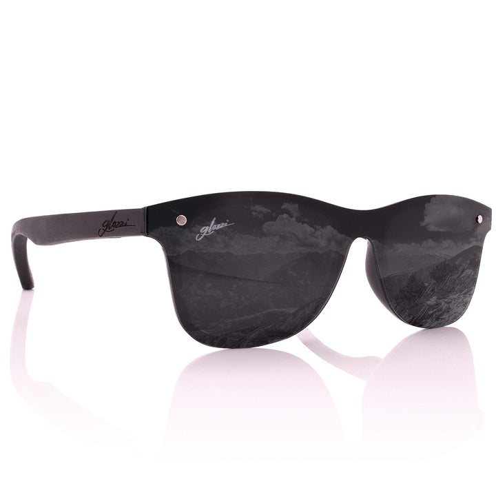 glozzi Sonnenbrille Herren und Damen Holz Polarisiert UV400 mit Holzbügeln und Brillenetui aus Kork