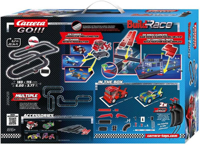 Carrera GO!!! Build 'n Race - Racing Set 6.2 Rennbahn-Set I Rennbahnen und lizensierte Slotcars | bi