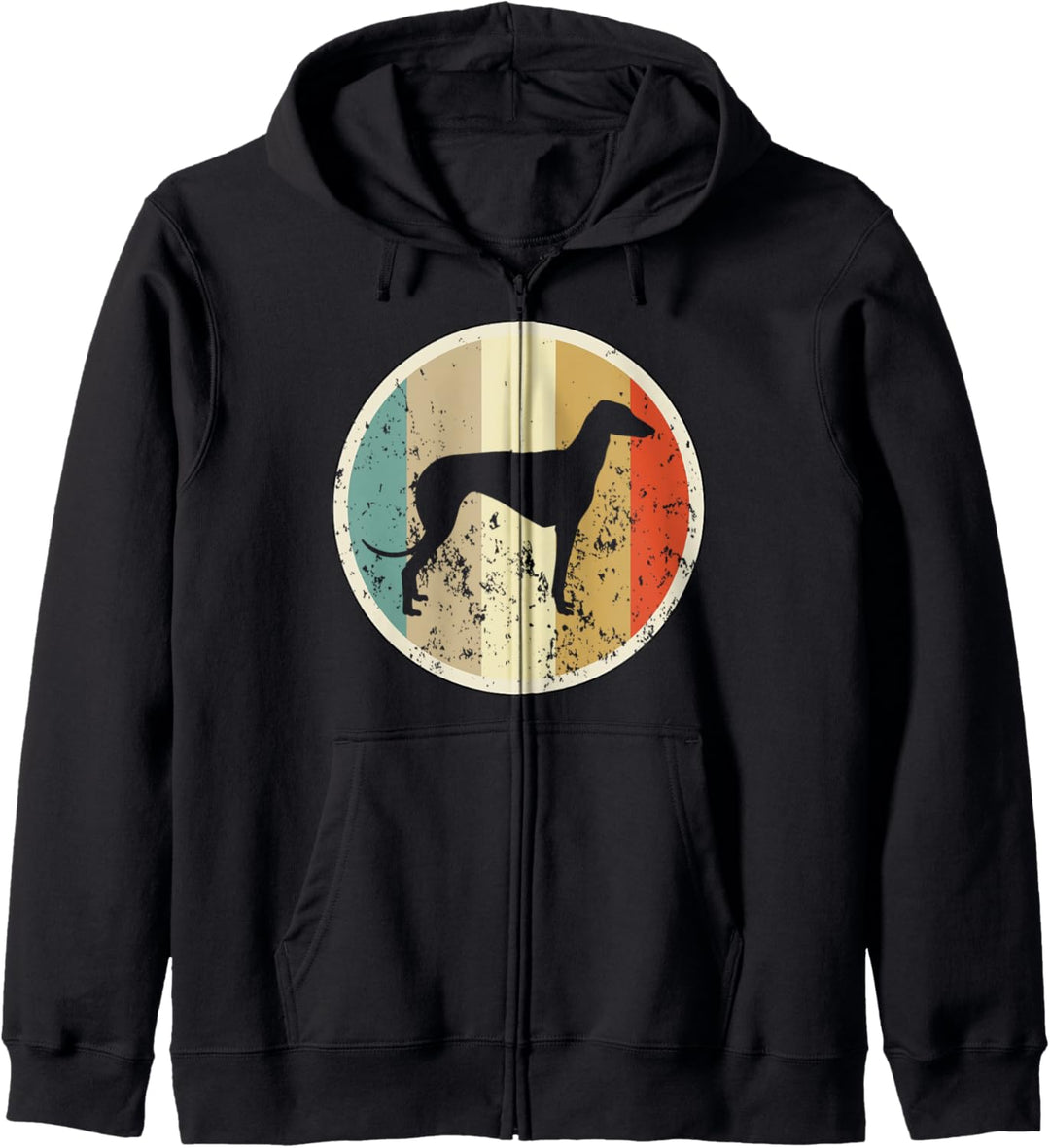 Retro Vintage Grunge Style Galgo Espanol Hunde Kapuzenjacke