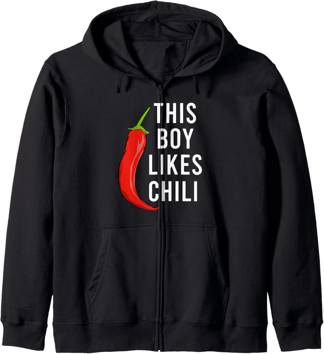 Pepper Spicy Food Lustiger Spruch Junge mag Chili Kapuzenjacke