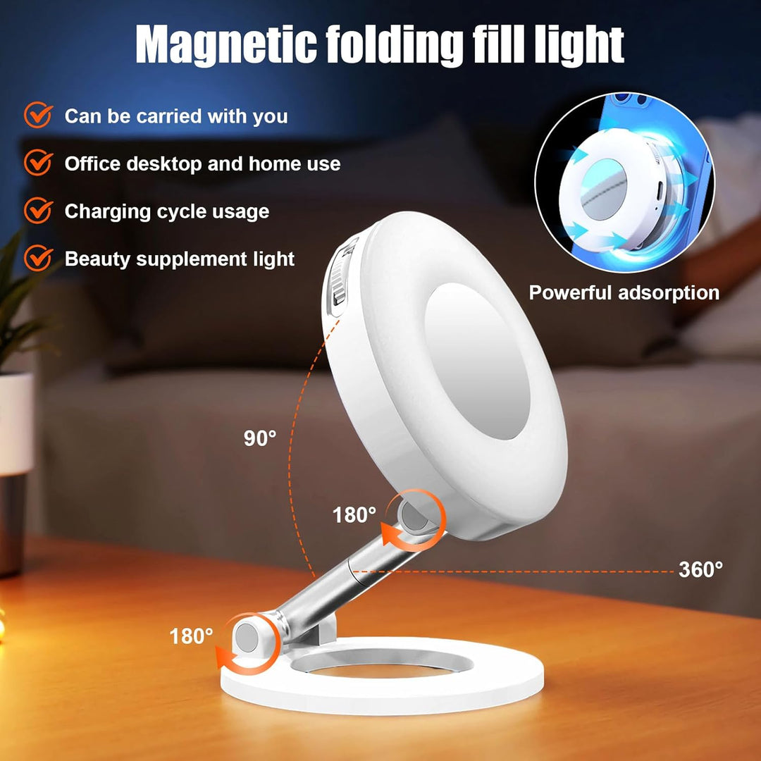 OneNine Magnetisches Selfie-Licht, 3-in-1 Magnetische Handy Füllen Ringlicht, LED Magnetisches Fülll