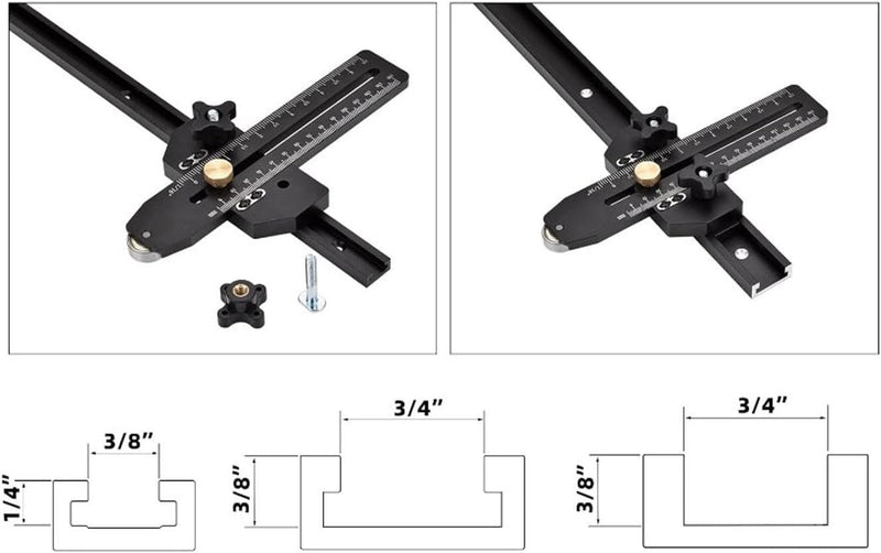 Aluminium Legierung Dünne Rip Jig Tisch Sah Zaun Führung Tisch Säge Zubehör mit Roller Limiter