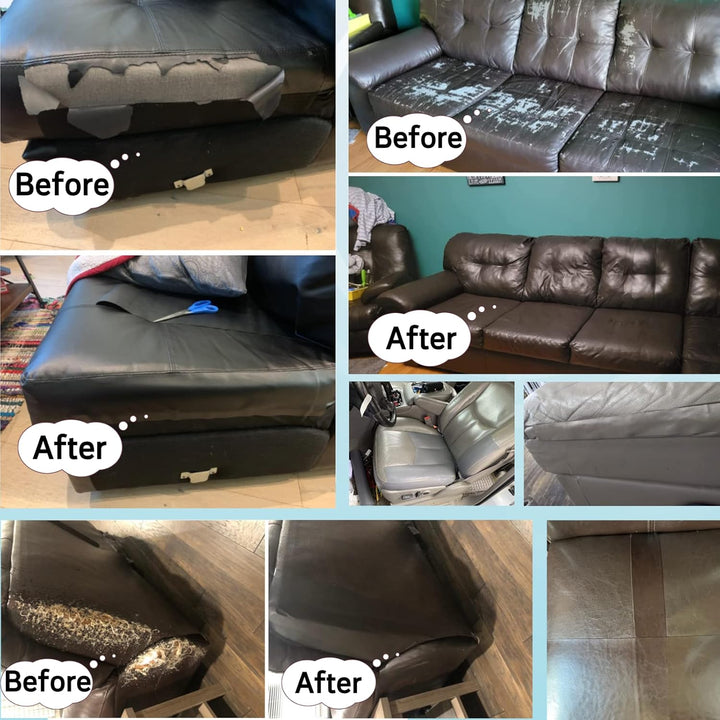 Kunstleder Selbstklebende Leder Reparatur Set, Lederflicken Selbstklebende Leder Reparatur Patch 40