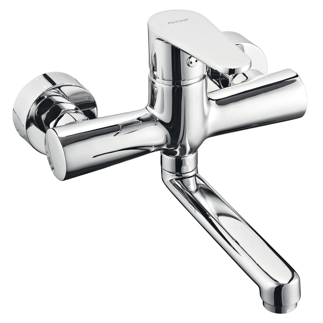 Einhandmischer Wand Waschtischarmatur Badarmatur Wandarmatur Wasserhahn von FERRO Modell "ALGEO"
