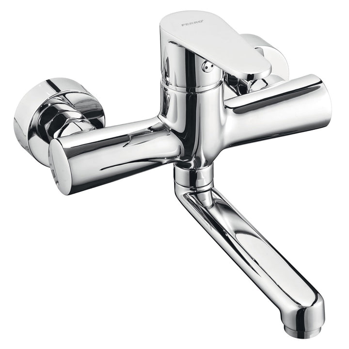 Einhandmischer Wand Waschtischarmatur Badarmatur Wandarmatur Wasserhahn von FERRO Modell "ALGEO"