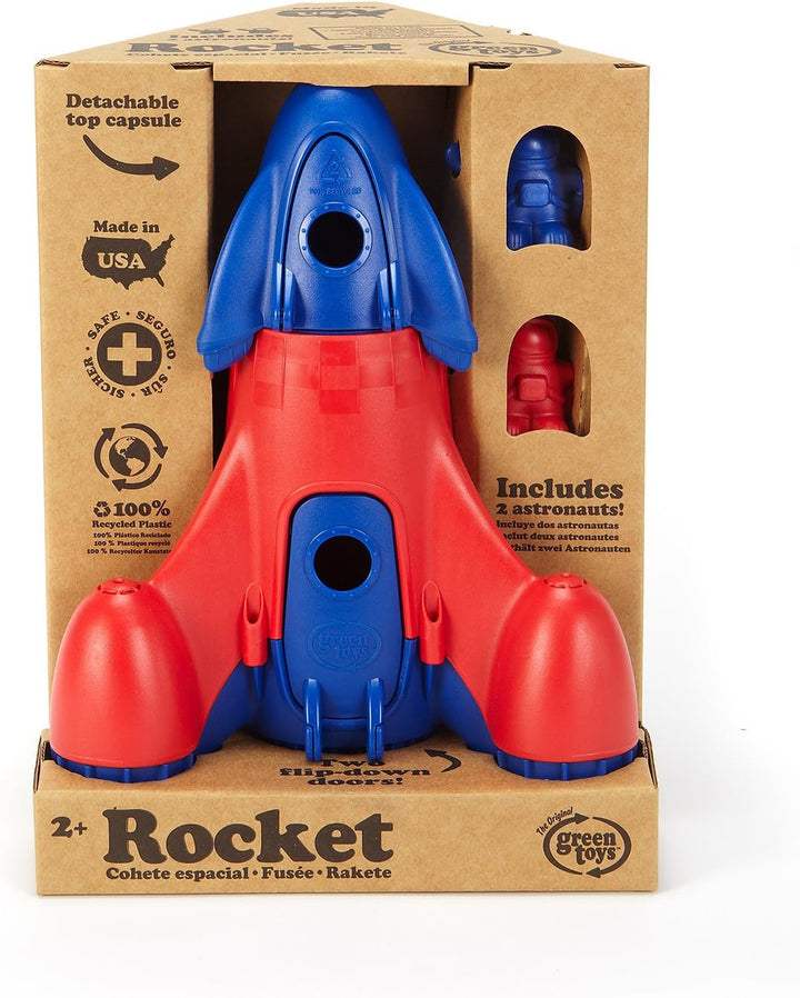 Green Toys 8601039 Rakete, Raumschiff, nachhaltiges Spielfahrzeug für Kinder ab 24 Monaten