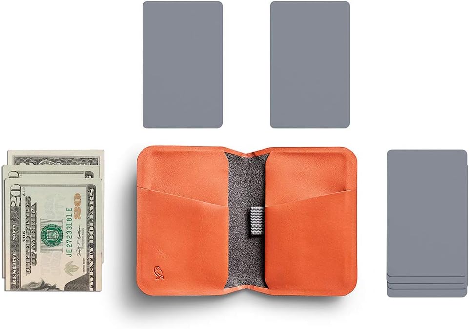 Bellroy Apex Slim Sleeve (Schlanke Faltbare Leder-Brieftasche mit RFID-Schutz) - Indigo, Indigo