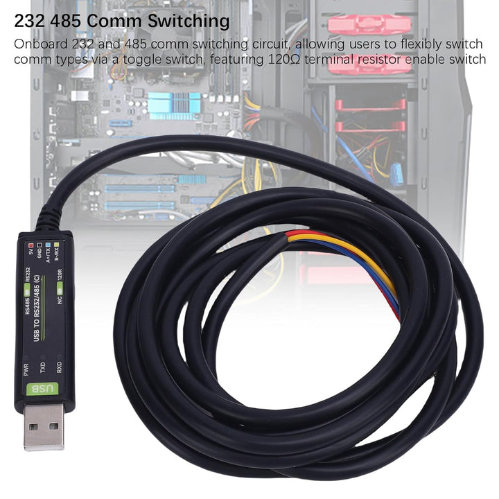 USB zu RS232/485 Serienkonverter 2M Industrial USB auf RS485 Bidirektionaler Konverter mit Leistungs