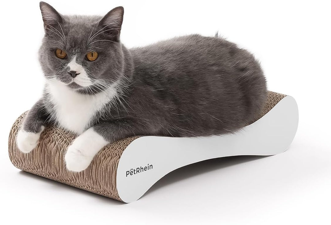 Cloud Paw Katzen Kratzbrett – Ergonomische Wellenform, Beidseitig nutzbar, Robuste Wabenstruktur Kra