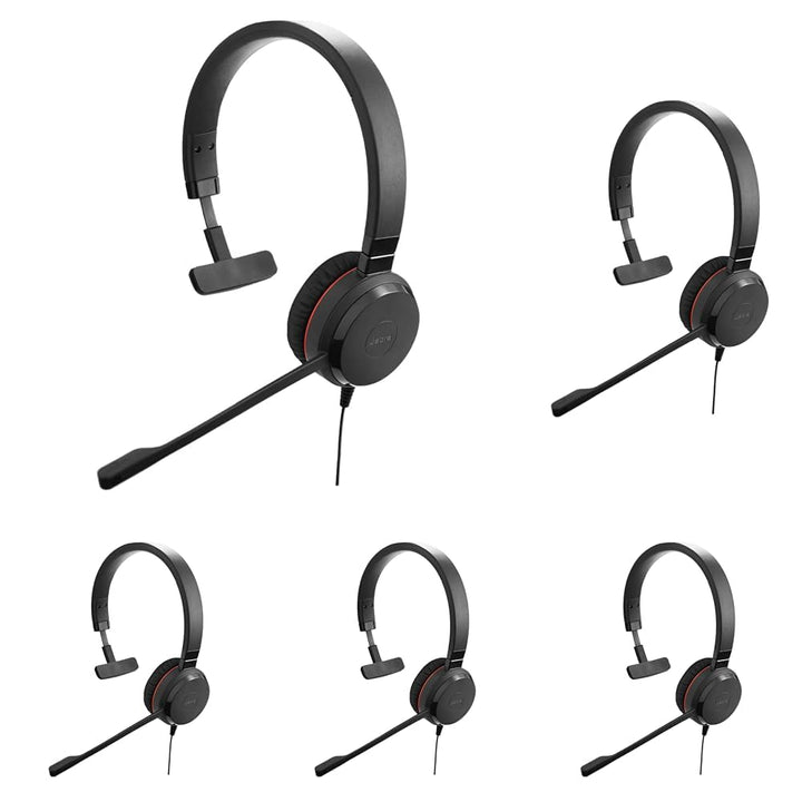 Jabra Evolve 20 SE Mono Headset – Microsoft Teams zertifizierte Kopfhörer für VoIP Softphone mit pas