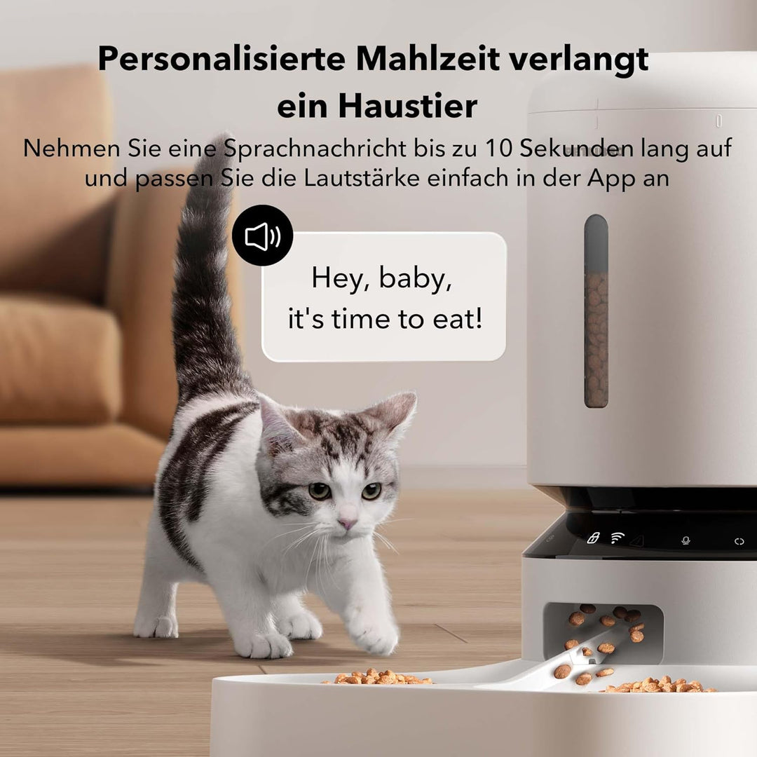 PETLIBRO 5L Futterautomat für 2 Katzen und Hunde mit APP, 5G-WLAN-Haustierfutterspender, Automatisch