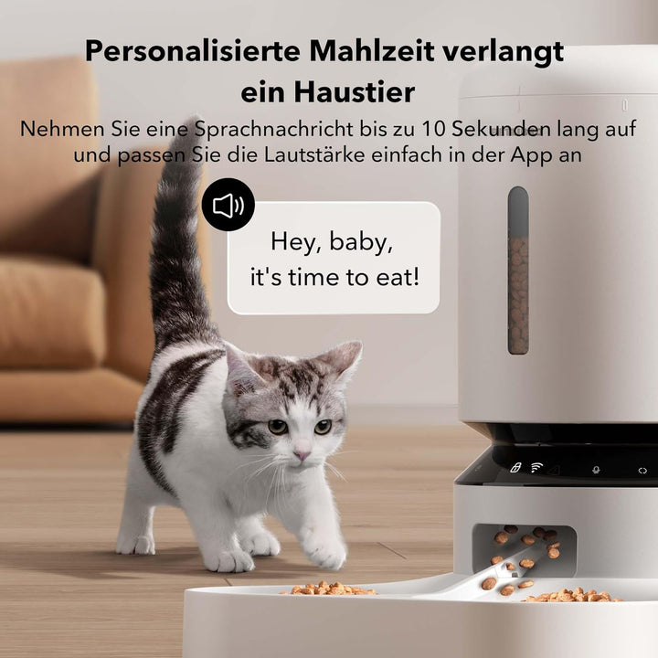 PETLIBRO 5L Futterautomat für 2 Katzen und Hunde mit APP, 5G-WLAN-Haustierfutterspender, Automatisch