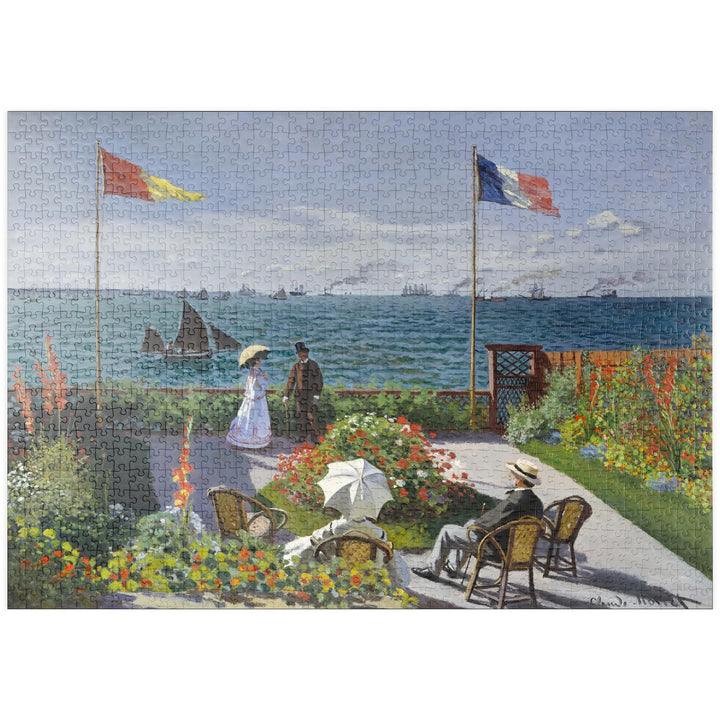 Garden at Sainte-Adresse by Claude Monet - Premium 1000 Teile Puzzle - MyPuzzle Sonderkollektion von