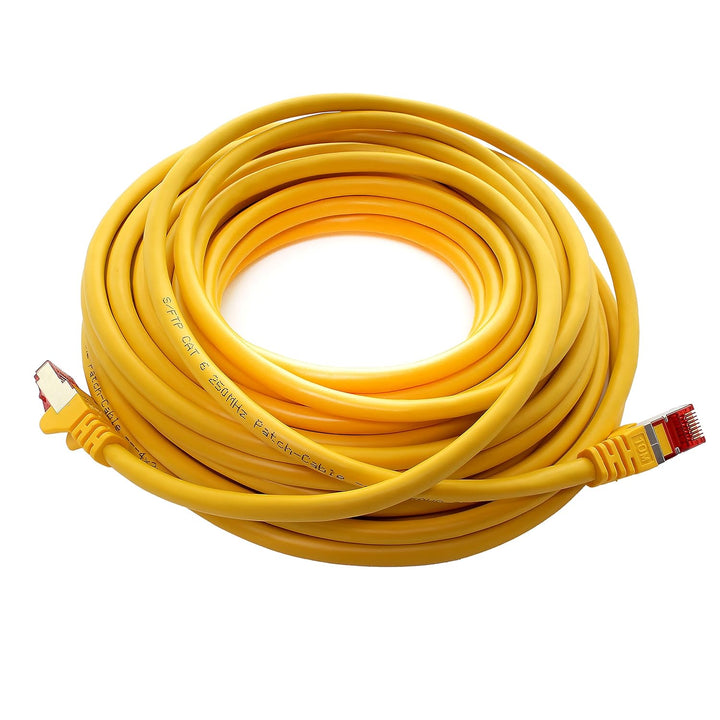1aTTack.de - 1x 50m CAT6 Patchkabel S/FTP PIMF Schirmung CAT.6 RJ45 Netzwerkkabel Ethernetkabel DSL