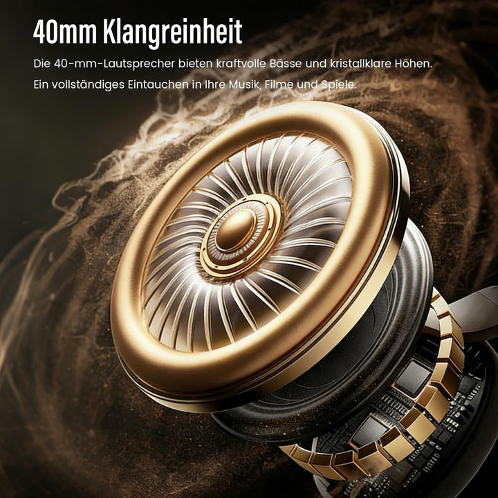 Freepods Over-Ear-Bluetooth-Kopfhörer mit Mikrofon, 120 Stunden Spielzeit, aktive Geräuschunterdrück
