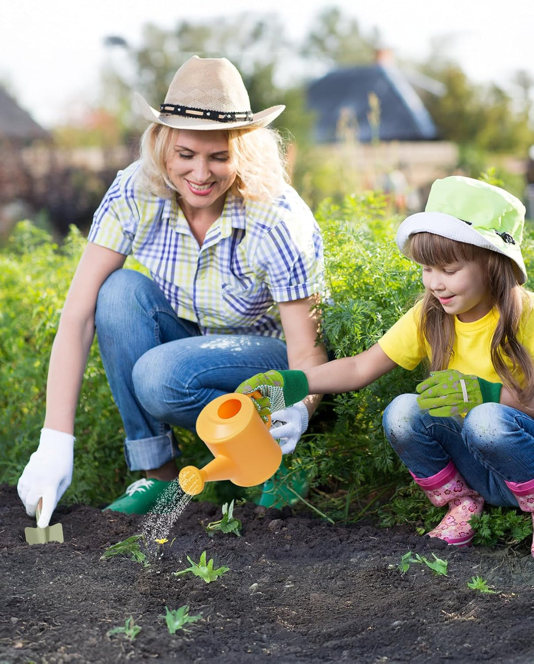 ROBUD Kinder Gartenarbeit Set, 18 PCS Kleinkind Gartengeräte Kit mit Schürze, Handschuhe, Schaufel,