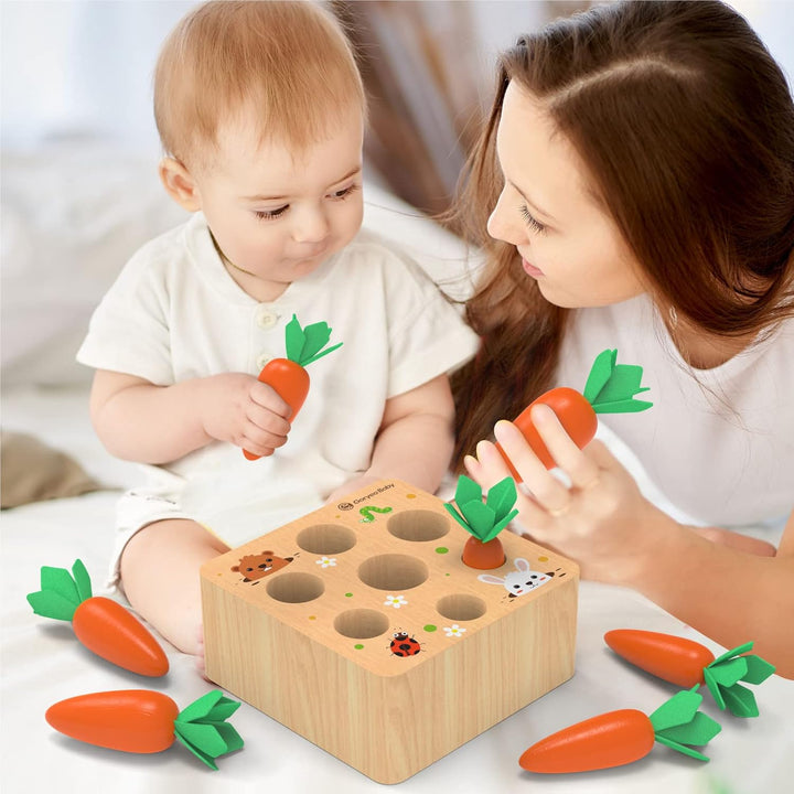 KMTJT Holzspielzeug ab 1 Jahr | Baby Motorik, Montessori Spielzeug 2 3 Jahre | für 6-12 Monate Junge