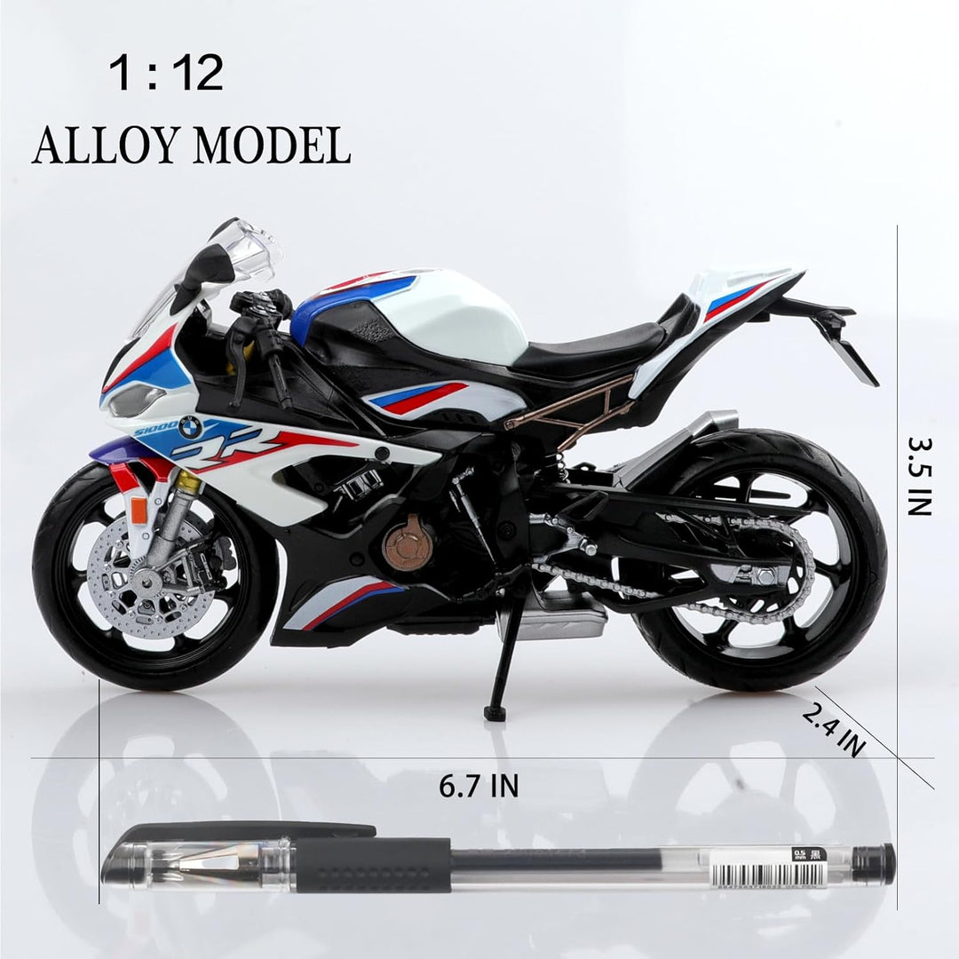 TOKAXI 1/12 Massstab BMW S1000R Diecast Spielzeugmotorräder, BMW Motorradmodell, BMW Motorrad-Spielz