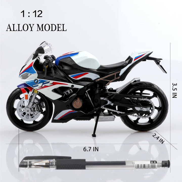 TOKAXI 1/12 Massstab BMW S1000R Diecast Spielzeugmotorräder, BMW Motorradmodell, BMW Motorrad-Spielz