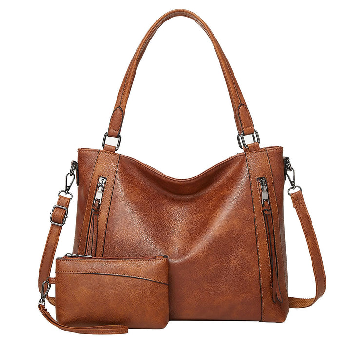 Long Keeper Handtasche Damen Gross - Tote Bag Shopper Damen Leder Umhängetasche Damen Schultertasche