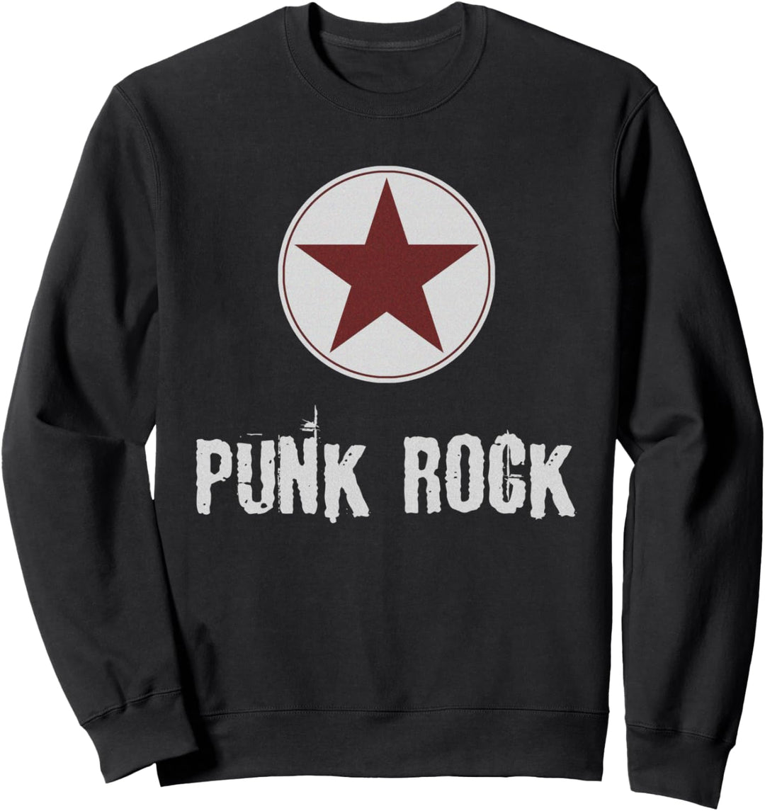 Punk Rock Musiker Design mit dem Punk Rock Stern Geschenk Sweatshirt